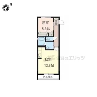 アネシスあやめ池【2階】の間取り