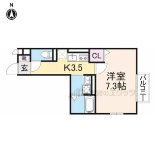 グランドゥール西大寺【2階】の間取り