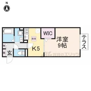 グランドゥール西大寺【101号室】の間取り
