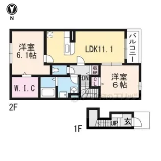 グランツTOWA?【206号室】の間取り