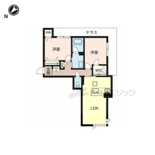 シャーメゾンルル【101号室】の間取り