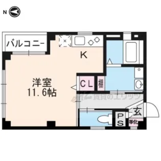新栄館【201号室】の間取り