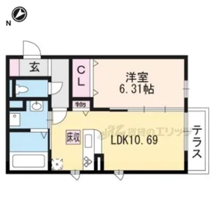 モナリエコート?【1階】の間取り