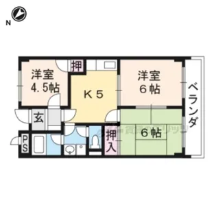 Twin AvenueA棟【A205号室】の間取り