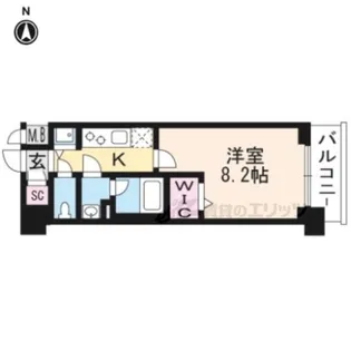 ベラジオ雅び京都西院【2階】の間取り