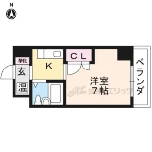 シャングリラダイヤモンドビルディング【102号室】の間取り