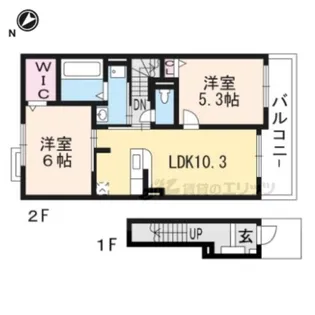 カームⅠ【2階】の間取り