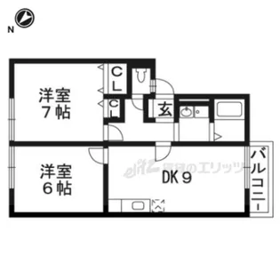 リヴェール【1階】の間取り