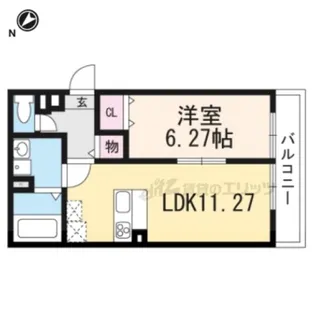 アムール招提【2階】の間取り
