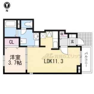 ひまわり【102号室】の間取り