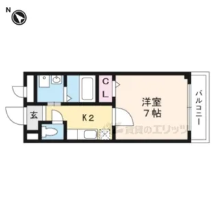 サンライズ【2階】の間取り
