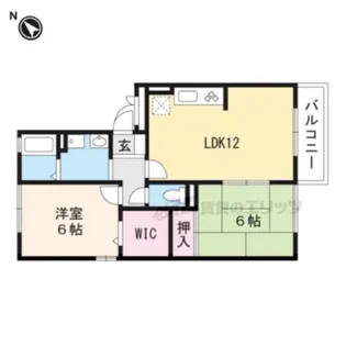 リバーサウス枚方【2階】の間取り