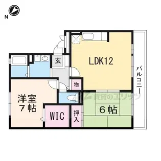 ベル・デ・カーサ枚方公園?番館【1階】の間取り