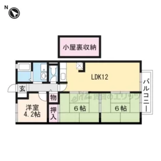 アン星ヶ丘【203号室】の間取り