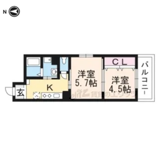 サンオリジン司【203号室】の間取り