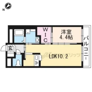 アネックス香楽園【206号室】の間取り