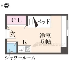 くずは寮【307号室】の間取り