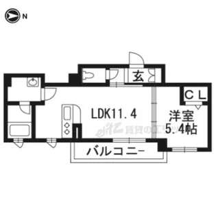 シャーメゾン好日【302号室】の間取り