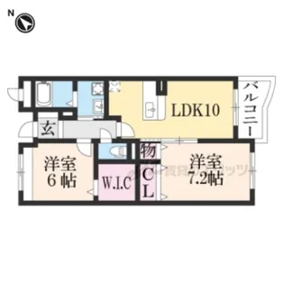 サニーヒル【304号室】の間取り