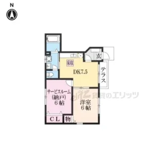 リバティ ウインド【101号室】の間取り