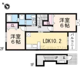 live in 優【2階】の間取り