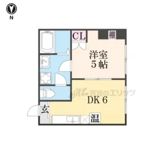 クレアシオン大宮【203号室】の間取り