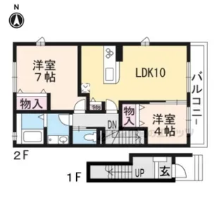 コスモス【203号室】の間取り