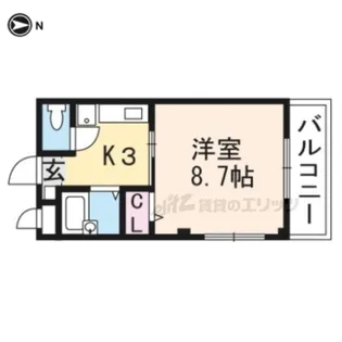 イシムラビル【203号室】の間取り