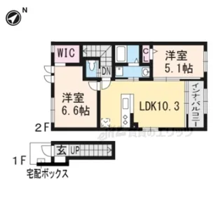 シャトリエ Chatrier 【2階】の間取り