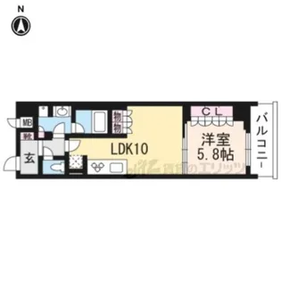 リーガル京都二条城前【309号室】の間取り