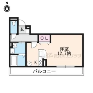 ベルテンポ東向日【3階】の間取り