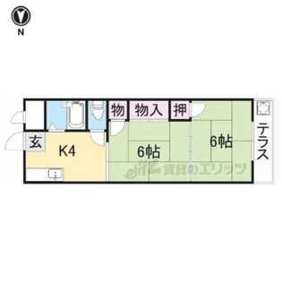 城北コーポ?【102号室】の間取り
