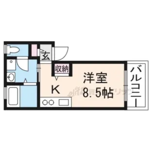 ヴァンベール東山【1階】の間取り
