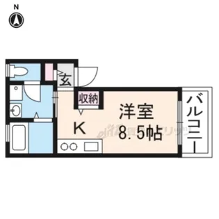ヴァンベール東山【2階】の間取り