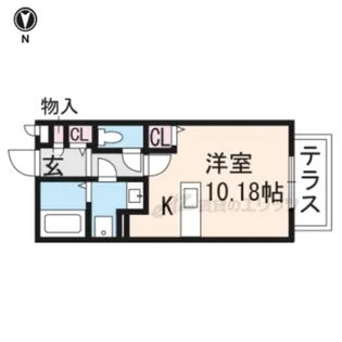 パルティール22【103号室】の間取り