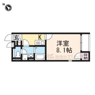 レオネクスト淀 リヴィエール【205号室】の間取り