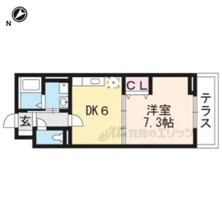 ベルウエスト【1階】の間取り