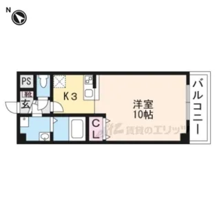 メルベール【106号室】の間取り