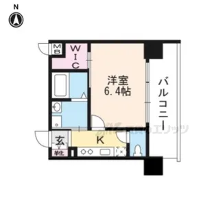 プレサンスTHE KYOTO東福寺WEST【313号室】の間取り