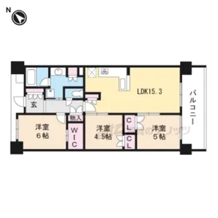 ファインレジデンス南草津【2階号室】の間取り