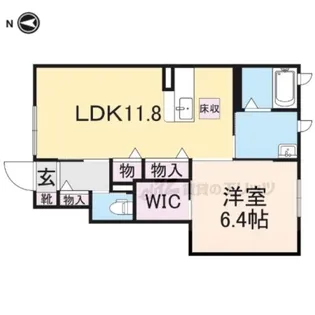 MAST COURT 神照【111号室】の間取り