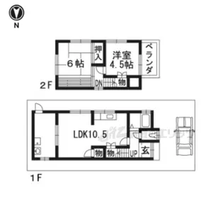 京都府城陽市富野北垣内【一戸建】の間取り