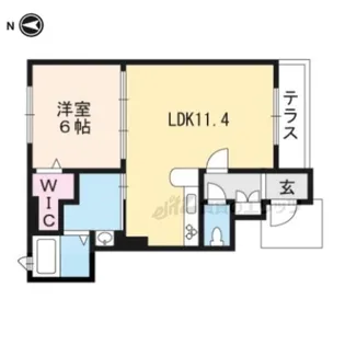 プルニエール【1階】の間取り