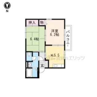 コア 南高田【203号室】の間取り