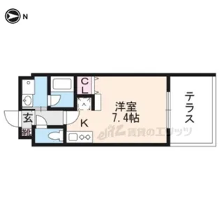 GOOD8 MIRAI上賀茂【103号室】の間取り