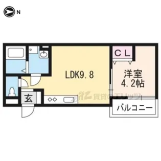 シェリール【302号室】の間取り