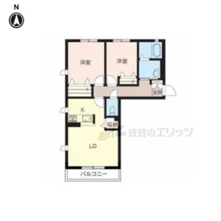 EVERGREEN洛北【203号室】の間取り