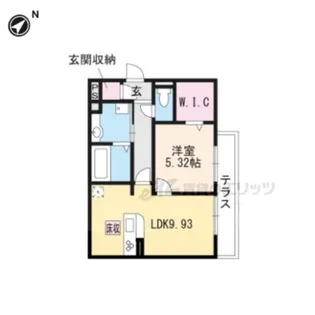 シャルム・リリー【101号室】の間取り