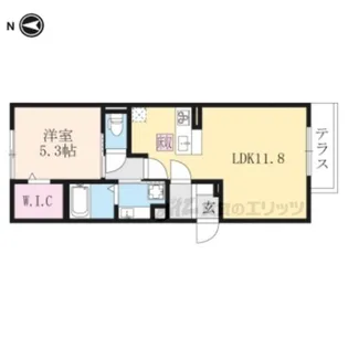 ハーミットクラブ【1階】の間取り