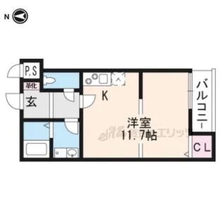 グロワール藤森【301号室】の間取り